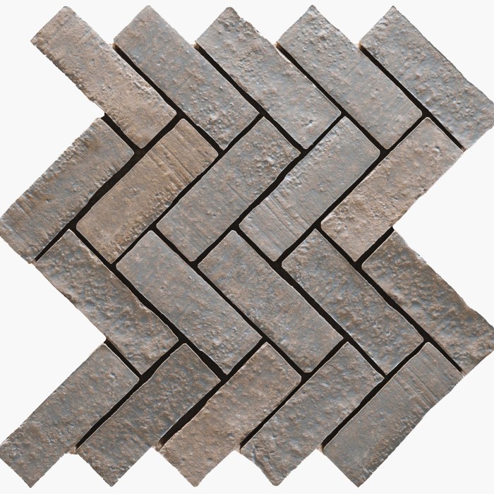 Earth collection EBA.02.02 herringbone mat  | mozaïek